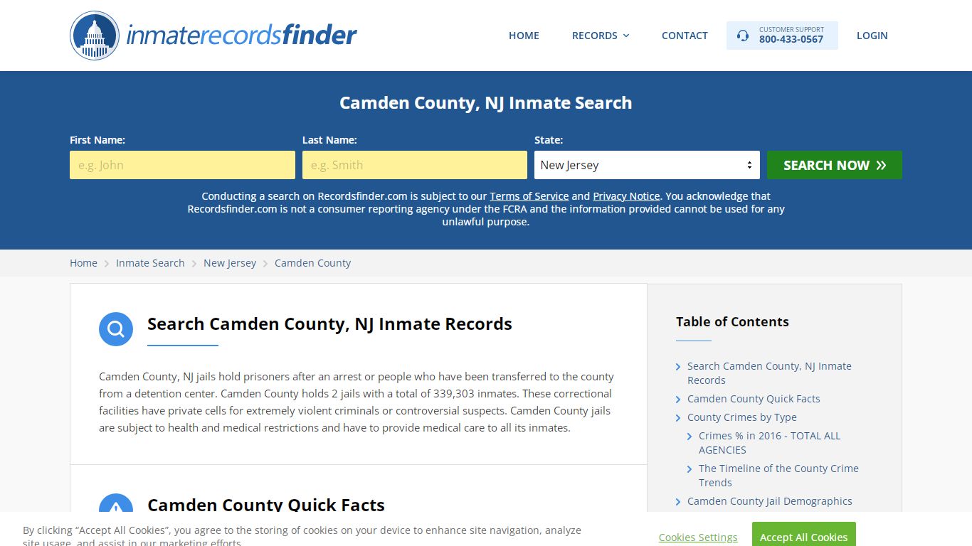 Camden County, NJ Inmate Lookup & Jail Records Online