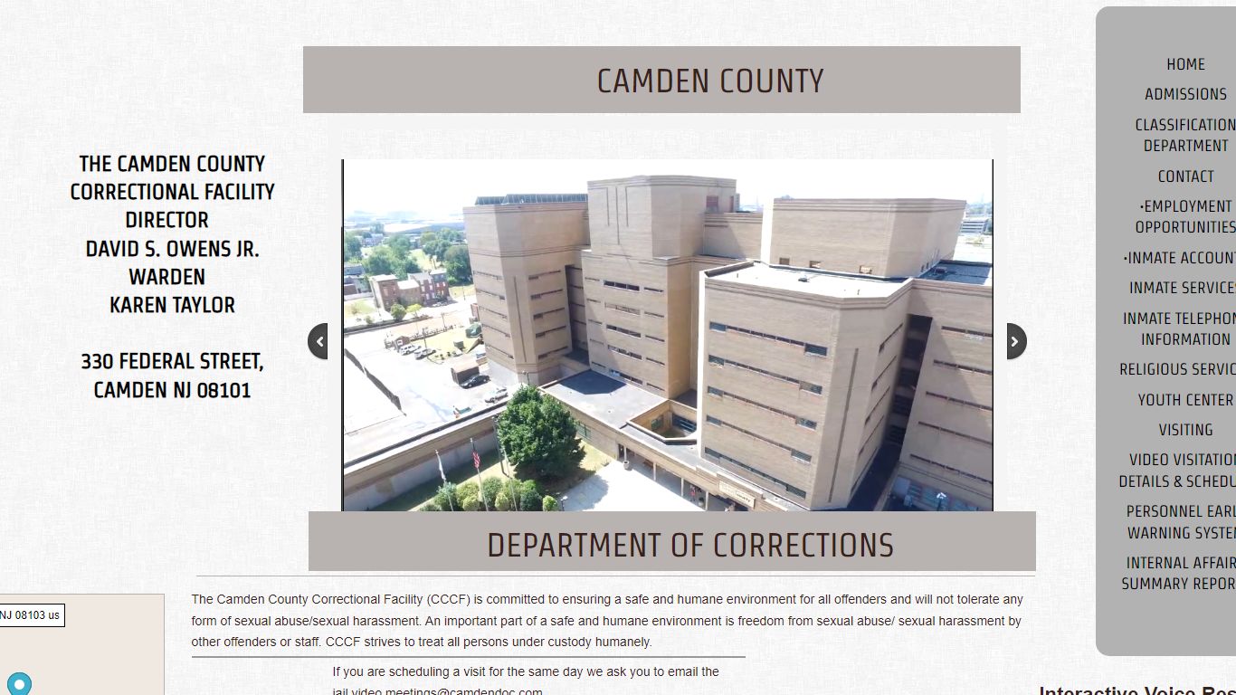 camden county department of corrections